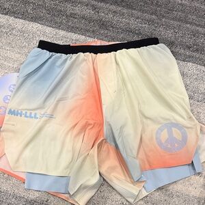 Vintage Madhappy x LuLu Lemon Gradient Peace Sign Athletic Shorts